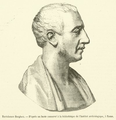 Bartolomeo Borghesi (gravyr) av French School