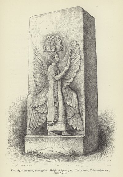Basrelief, Parsargadae, Figurhöjd, 3 m av French School