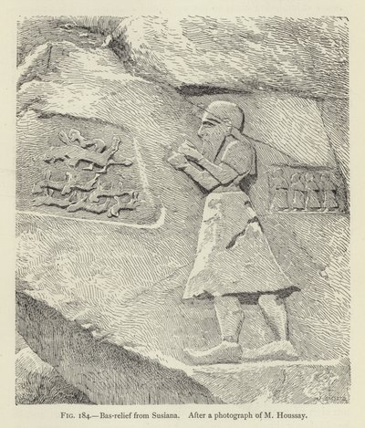 Basrelief från Susiana av French School