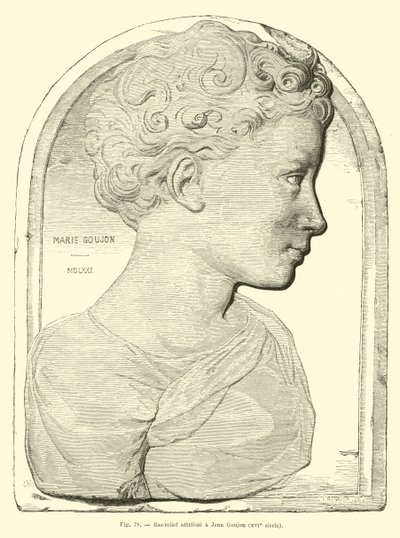 Basrelief tillskriven Jean Goujon av French School