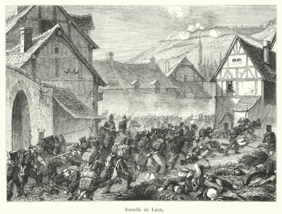 Slaget vid Laon (gravyr) av French School