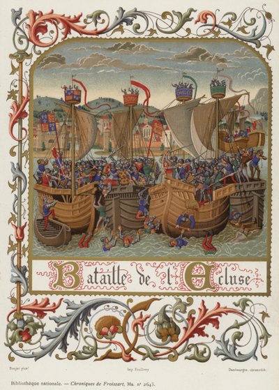 Battle of the Lock (chromolitho) av French School