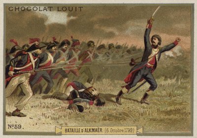 Slaget vid Alkmaar, franska revolutionskrigen, 6 oktober 1799 av French School