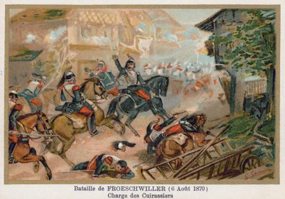 Slaget vid Froeschwiller, Cuirassiers laddning av French School
