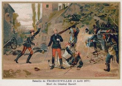Slaget vid Froeschwiller, General Raoults död av French School