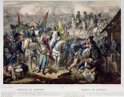 Slaget vid Marengo 14 juni 1800 av French School