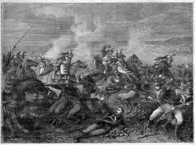 Slaget vid Saint-Dizier, 27 januari 1814 (allierade ryska trupper mot franska vaktdrakar) Slaget vid Saint Dizier - vacker anfall av gardets drakar - Slaget om gardets drakar mot ryssarna i Landskoi - i "Histoire de l