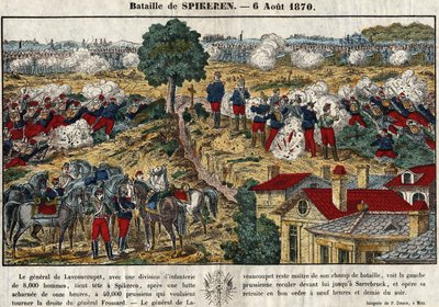 Slaget vid Spicheren den 6 augusti av French School