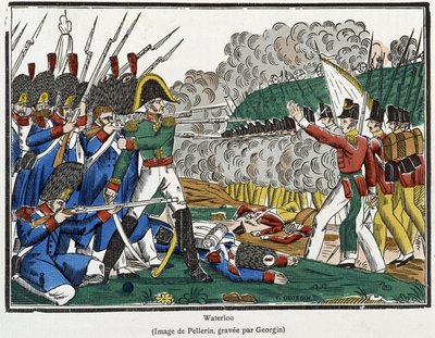 Slaget vid Waterloo, 18 juni av French School