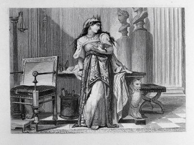 Berenice, illustration för Berenice av Jean Racine (1639-99) av French School