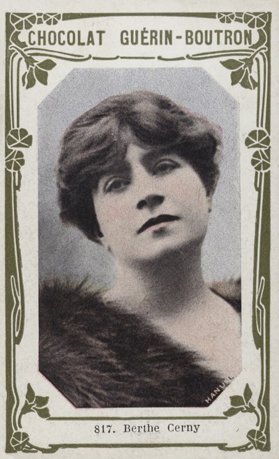 Berthe Cerny (färgad bild) av French School