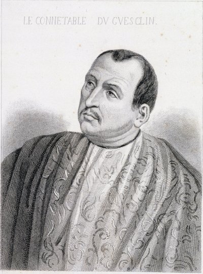 Bertrand du Guesclin (ca 1320-1380), konung av Frankrike av French School