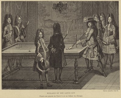 Biljardbord av kung Ludvig XIV av Frankrike av French School