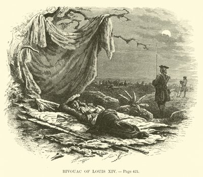 Bivack av Ludvig XIV av French School