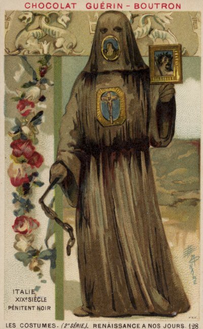 Black Penitent, Italien, 1800-talet av French School