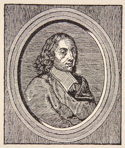 Blaise Pascal, illustration från History of the French Nation, Sciences, Volumes I & II, av Gabriel Hanotaux (1853-1944), 1924 av French School