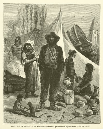Bohemians of France (gravyr) av French School