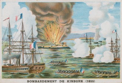 Bombardierung von Kinburn, 1855 von French School