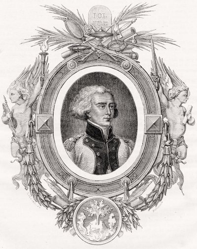 Bon-Adrien Jeannot de Moncey, Duc de Conegliano, graverad av Pannemaker-Ligny efter Linard, från 