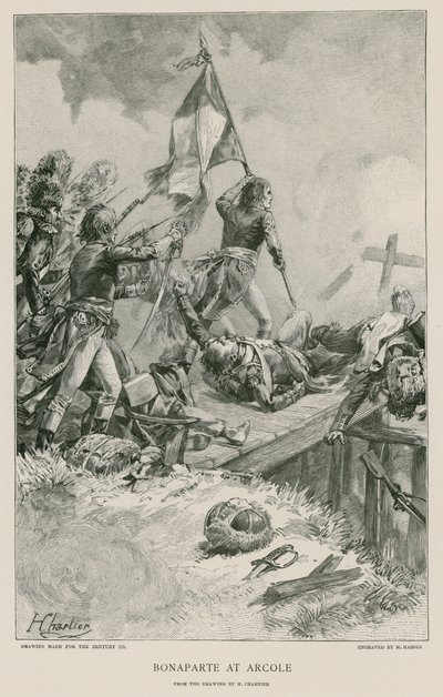 Bonaparte vid Arcole av French School