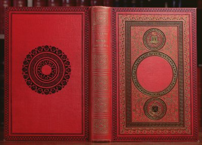 Bokomslag av North Against South av Jules Verne (1828-1905) (läder) av French School