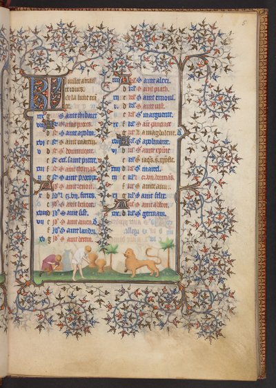 Timbok, Lägg till MS 32454 f.5r, Frankrike av French School