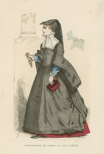 Borgerlig parisisk kvinna, 1500-talet av French School