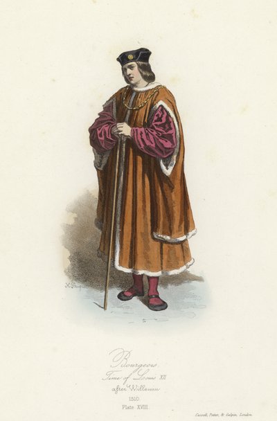 Borgerlig kostym, regeringstid av Ludvig XII av Frankrike av French School