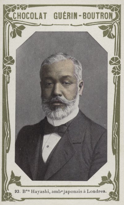 Boutron Hayashi, japansk ambassadör i London (färgad bild) av French School