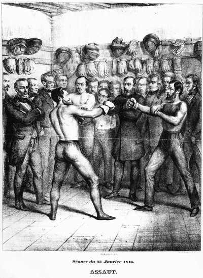 Boxning: övning Lecour - Carnavalet.¿ av French School
