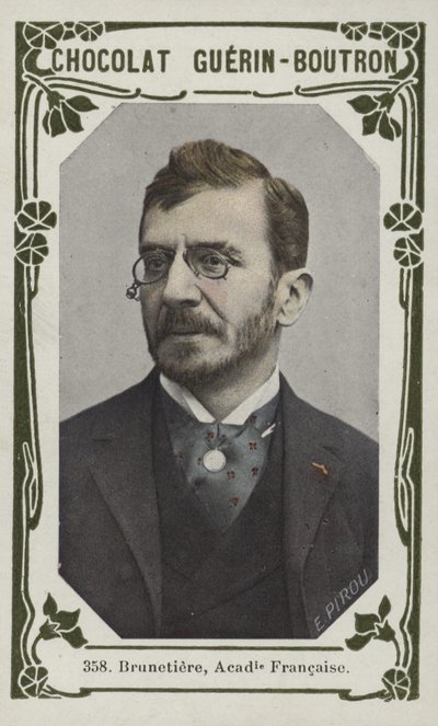 Brunetiere, Franska Akademien (färgad bild) av French School