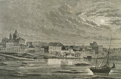 Buenos Aires på 1860-talet (gravyr) av French School