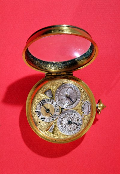 Kalenderur, ca 1690 (förgylld mässing) av French School