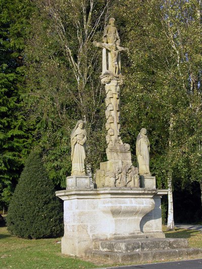 Golgata, ristad av Cabedoche Freres, 1827 av French School