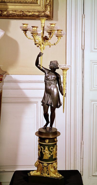Kandelaber (brons) av French School