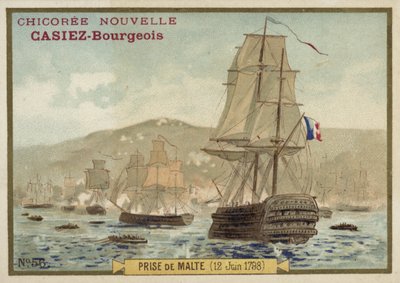 Erövring av Malta av fransmännen, 12 juni 1798 av French School
