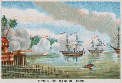Erövring av Saigon av fransmännen, 1859 av French School