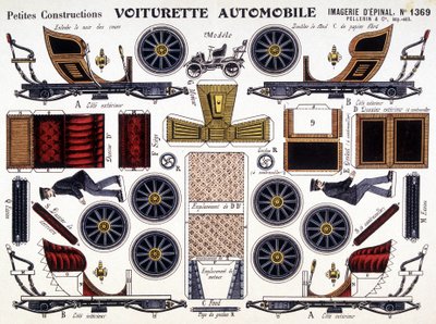 Bilvagn: Petites Constructions. 1800-talet. av French School