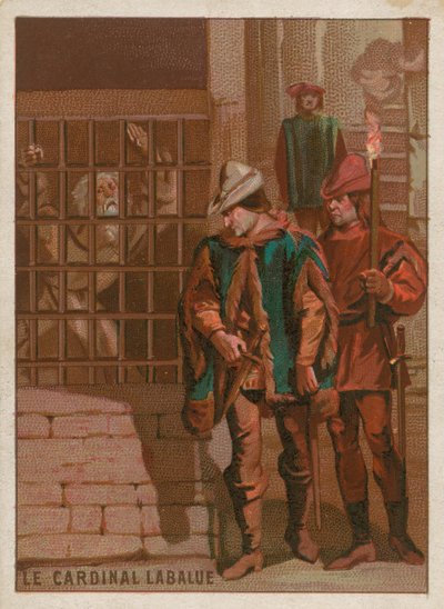 Kardinal Jean La Balue i fängelse 1469 av French School