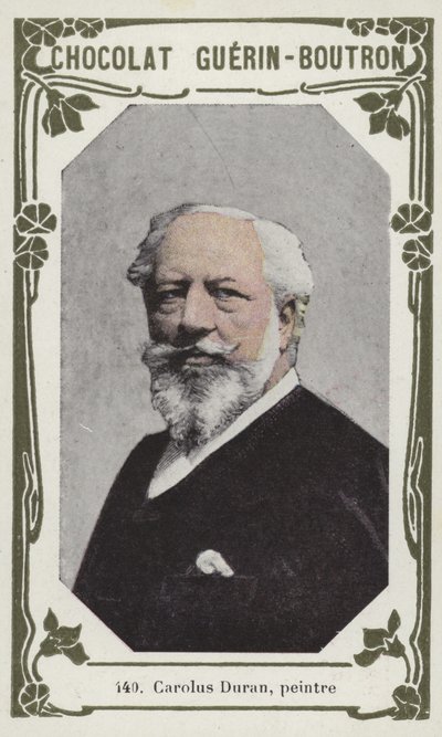Carolus Duran, målare (färgat foto) av French School