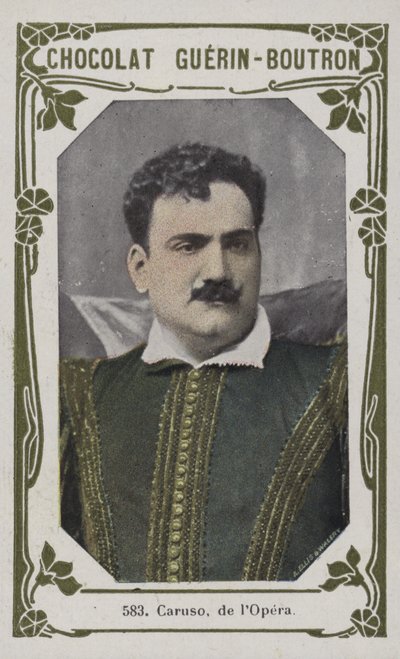 Caruso, de lOpera (färgat foto) av French School