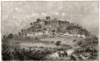 Slottet Preny. (gravyr, ca 1860) av French School