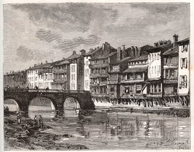 Castres - Languedoc-Roussillon-Midi-Pyrénées - gravyr i "La France illustree: geografi, historia, statistisk administration" av V.-A. Malt-brunt. 1884 av French School