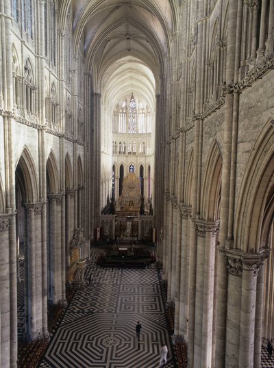 Amiens katedral: interiör (summa 80) av French School