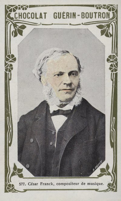 Cesar Franck, musikkompositör (färgad bild) av French School
