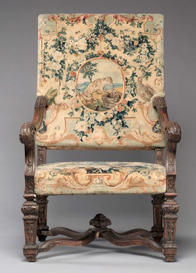 Stol, tillverkare Savonnerie Factory, före 1717 av French School