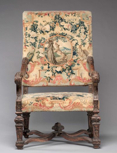 Stol, tillverkare Savonnerie Factory, före 1717 av French School