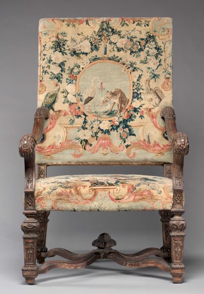 Stol, tillverkare Savonnerie Factory, före 1717 av French School