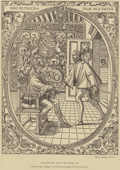 Stol för kung Karl IX av Frankrike, 1500-talet av French School