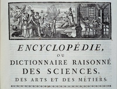 Kapitelchef för Encyclopedia of Diderot and Alembert av French School